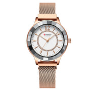 ladies magnet buckle mesh watch, view 3 - MRSLM