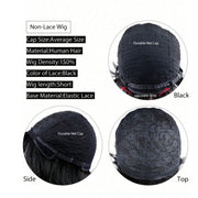human hair clip-in bangs, view 4 - MRSLM