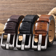 men's leather belt, view 3 - MRSLM