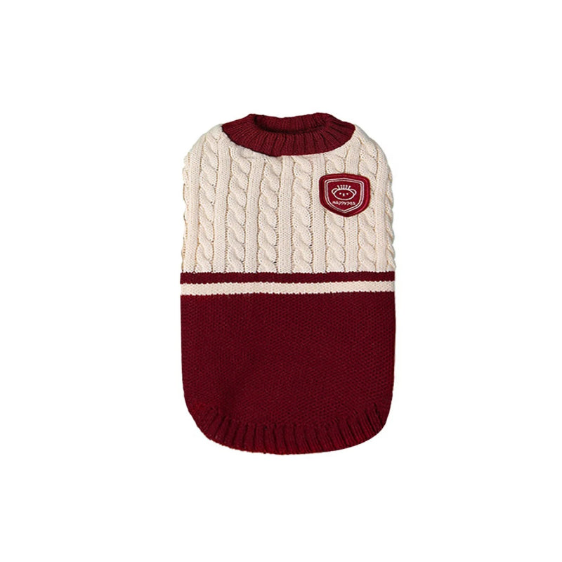 striped puppy dog sweater, view 8 - MRSLM