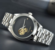 men's hollow mechanical casual watch, view 10 - MRSLM