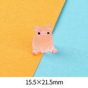 resin piggy car decoration, view 2 - MRSLM