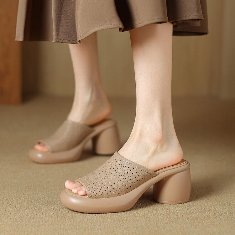 open toe chunky heel sandals, view 27 - MRSLM