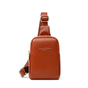 pu leather crossbody chest bag, view 3 - MRSLM
