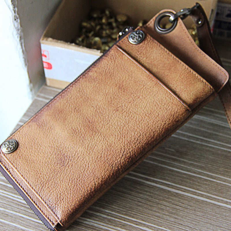retro long multi-card wallet clutch, view 4 - MRSLM