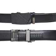 men's automatic buckle leather belt, view 2 - MRSLM