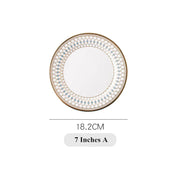 nordic bone china plate set, view 7 - MRSLM