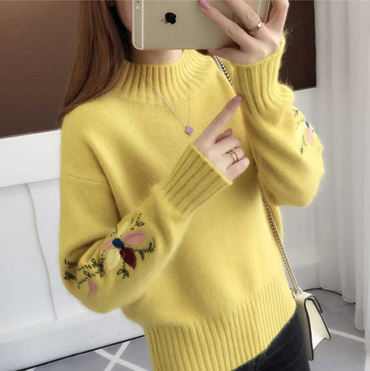 half turtleneck sweater women - MRSLM