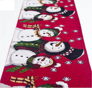 Christmas cotton-linen table runner, view 6 - MRSLM