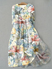 floral 3d print dress, view 5 - MRSLM