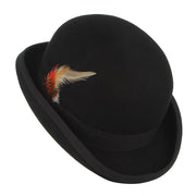 feather bowler wool top hat, view 10 - MRSLM