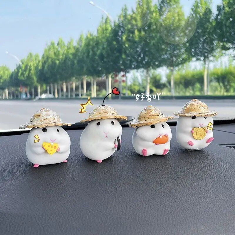 hamster dashboard doll car decoration, view 8 - MRSLM