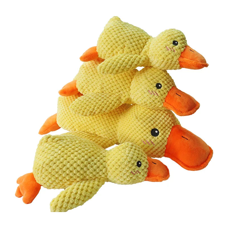 duck shape quacking dog toy, view 10 - MRSLM