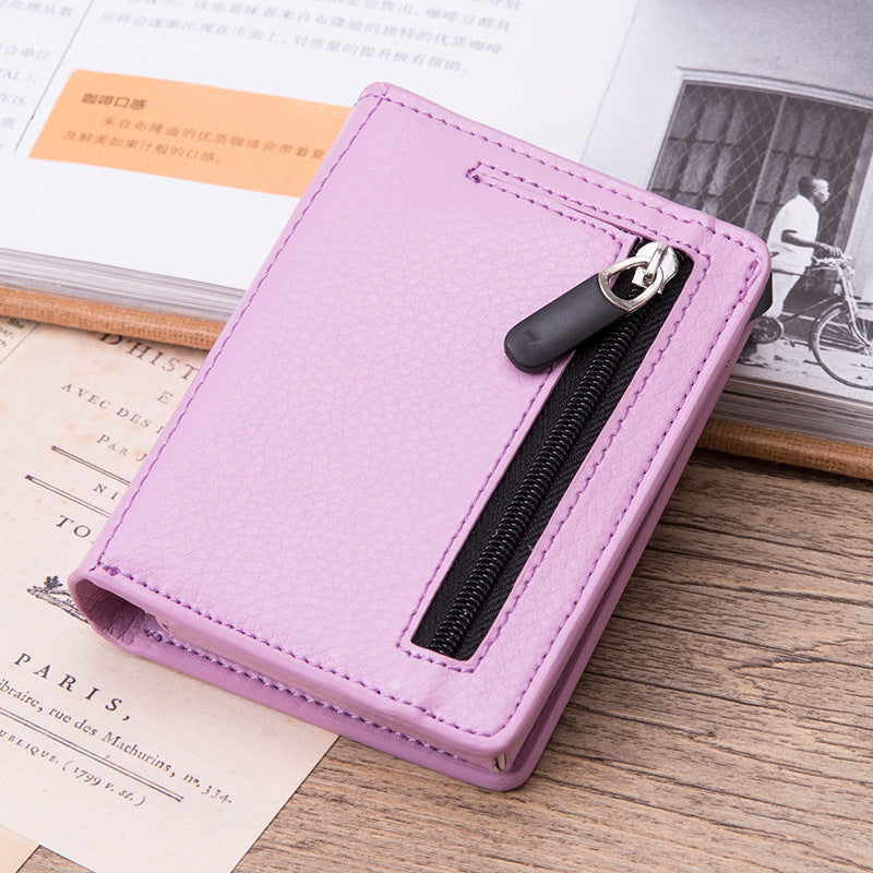 short pu card bag wallet, view 5 - MRSLM