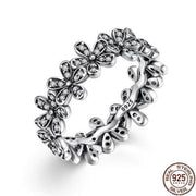 petal sterling silver flower ring - MRSLM
