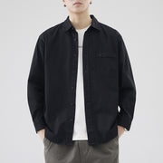 Men's heavy cotton long-sleeved shirt - MRSLM