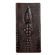 crocodile-embossed cowhide wallet, view 2 - MRSLM