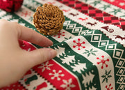 Christmas cotton-linen tablecloth, view 2 - MRSLM