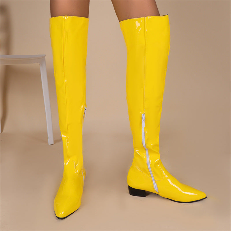 Candy color over-the-knee boots, view 4 - MRSLM