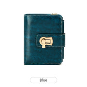 retro pu leather short wallet, view 4 - MRSLM