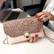 women's PU leather envelope clutch bag, view 3 - MRSLM