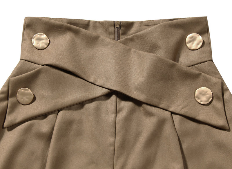 Cross Strap Carrot Pants