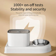 cat water fountain and feeder, view 12 - MRSLM