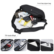 men's oxford cloth messenger bag, view 2 - MRSLM