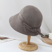 ribbon bow bucket sun hat for women, view 9 - MRSLM