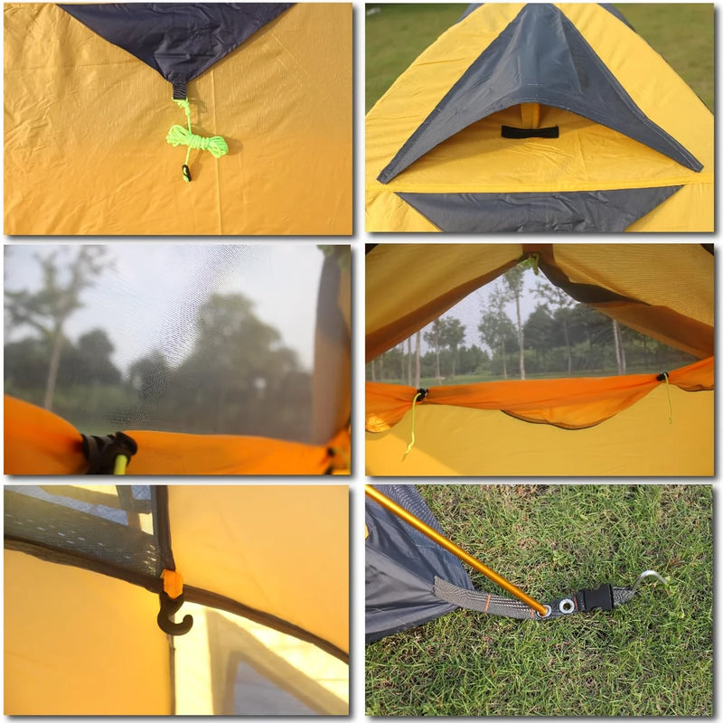ultralight double layer camping tent, view 5 - MRSLM