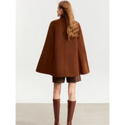 vintage wool cashmere cape coat, view 8 - MRSLM
