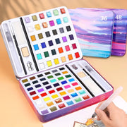 solid watercolor paint set, view 5 - MRSLM