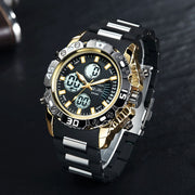 Men's dual display watch, view 5 - MRSLM