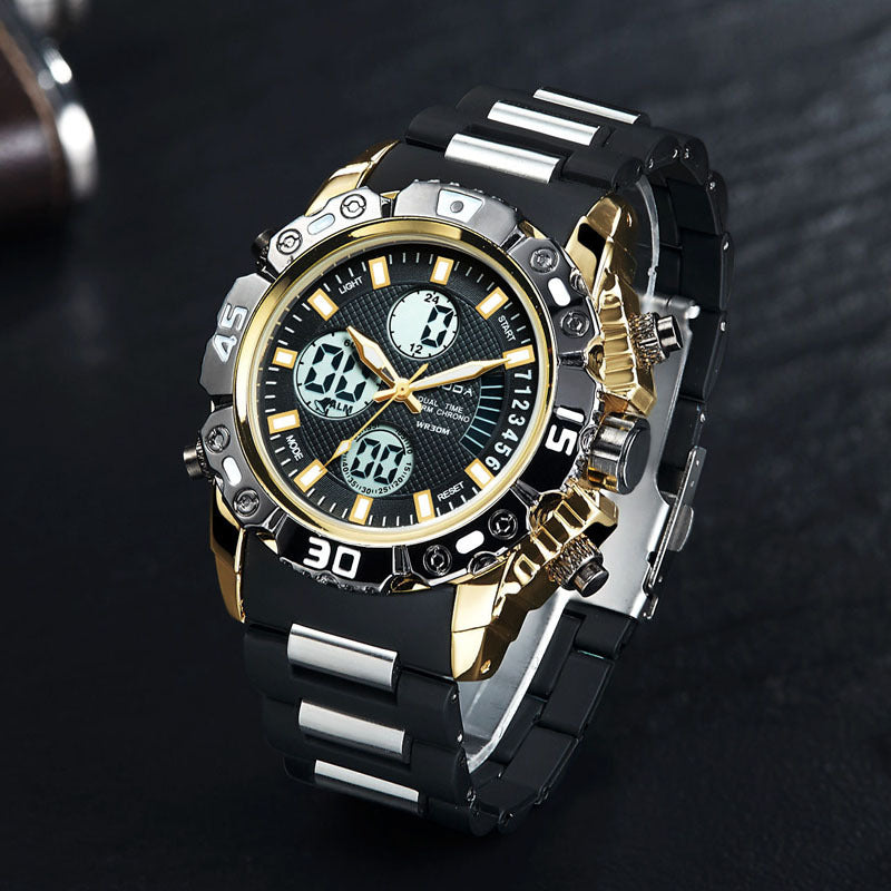 Men's dual display watch, view 5 - MRSLM