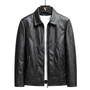 Men's thin faux leather jacket - MRSLM