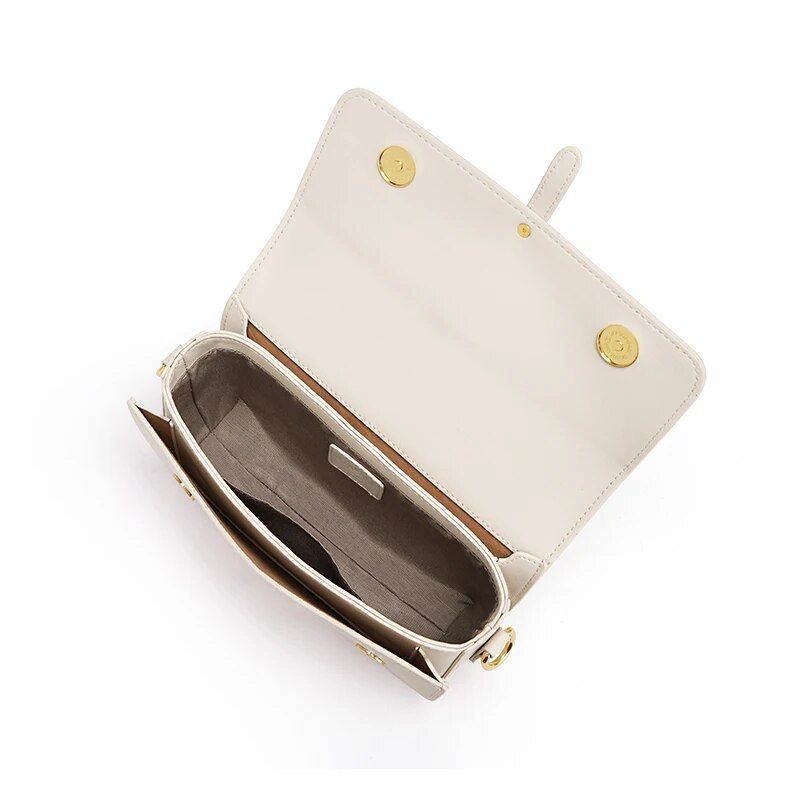 white leather crossbody bag, view 8 - MRSLM