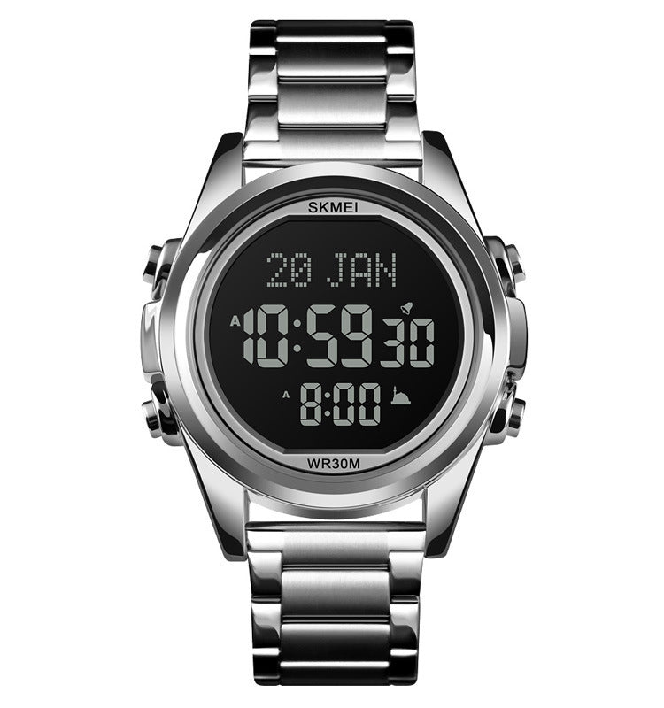 men's electronic steel watch, view 8 - MRSLM