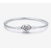 925 silver diy basic leaf bracelet, view 6 - MRSLM