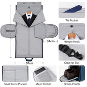 convertible garment duffel bag with shoe pouch, view 10 - MRSLM