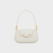 silk-lined TPU crossbody baguette bag, view 3 - MRSLM