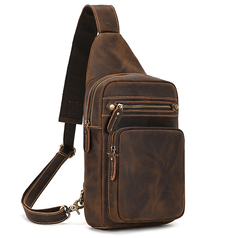 first-layer cowhide crossbody bag, view 5 - MRSLM