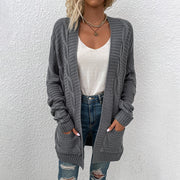 mid-length twist cardigan sweater for women - MRSLM