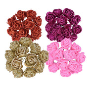 pe gold powder artificial roses, view 3 - MRSLM