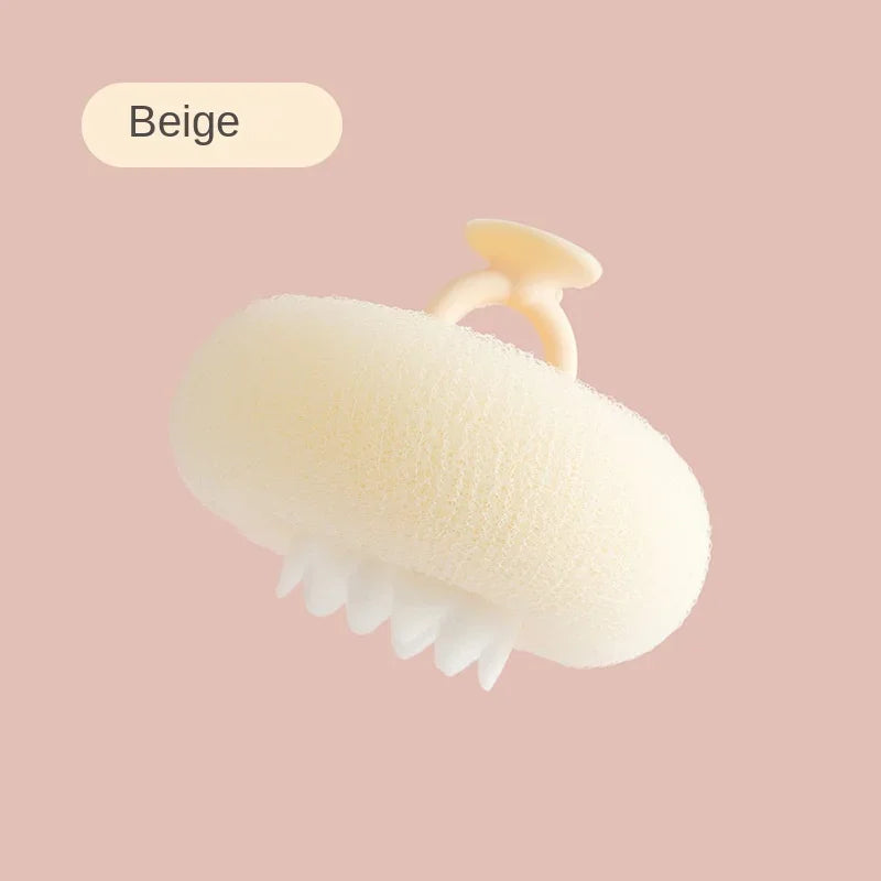 flower pattern suction cup bath sponge, view 5 - MRSLM