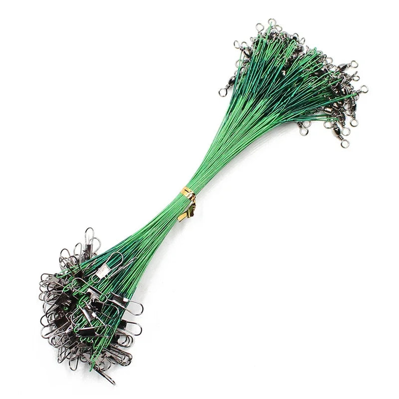 anti-bite fishing leader steel wire with swivel, view 7 - MRSLM