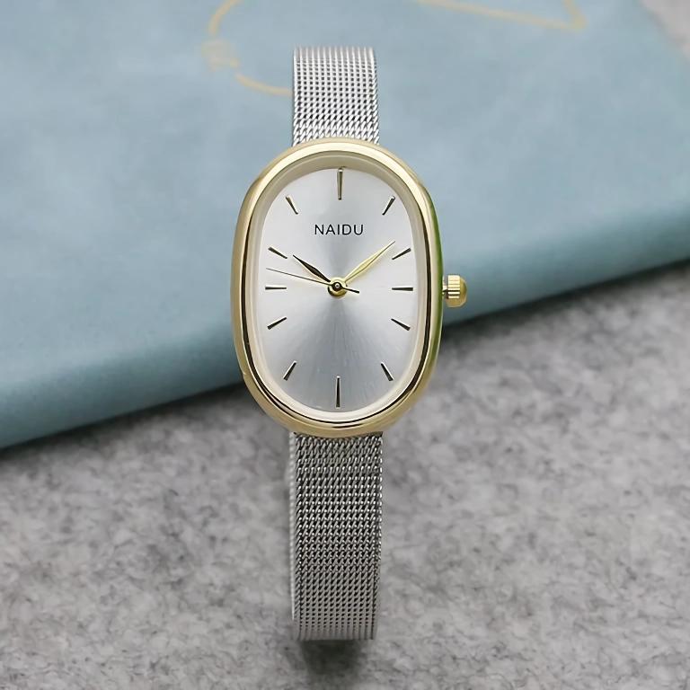 small oval quartz watch for women, view 7 - MRSLM