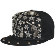 rivet flat brim cap, view 5 - MRSLM