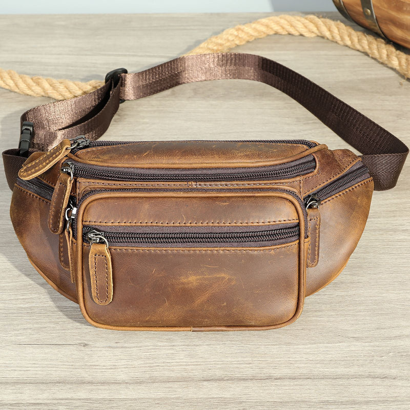 Men's leather belt bag - MRSLM