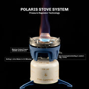 Portable camping stove system, view 4 - MRSLM
