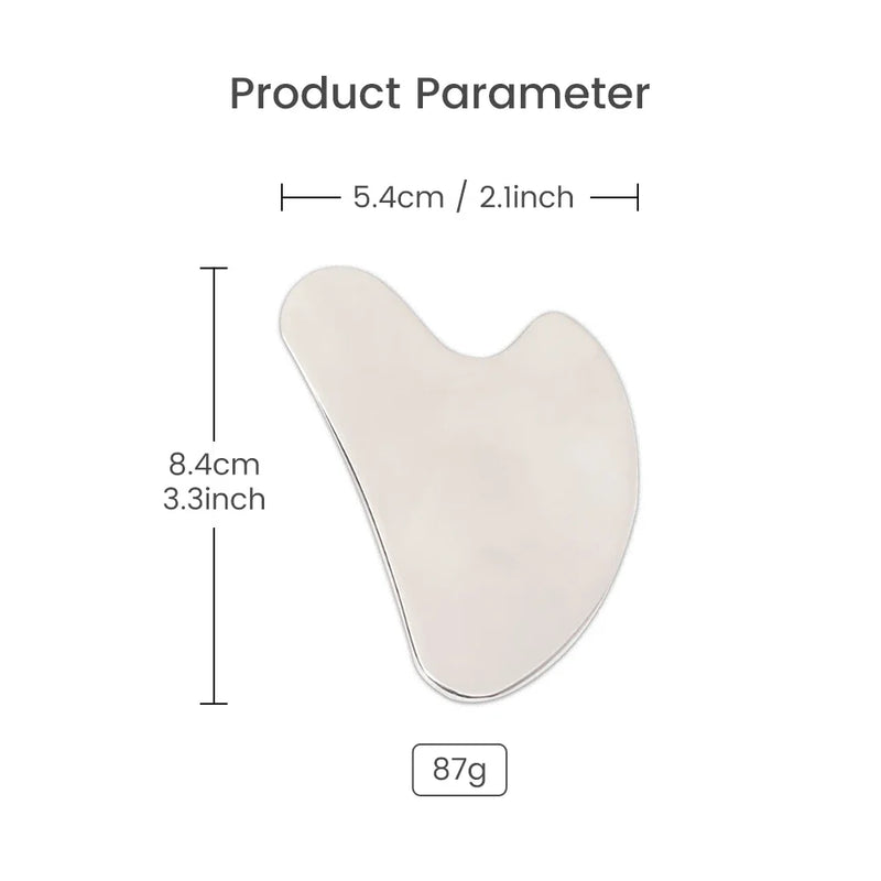stainless steel gua sha facial tool, view 7 - MRSLM